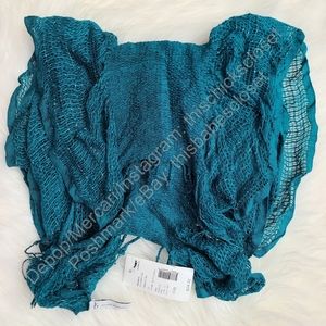NWT Studio ThirtySix 36 Teal Blue Green Scarf, OSFM